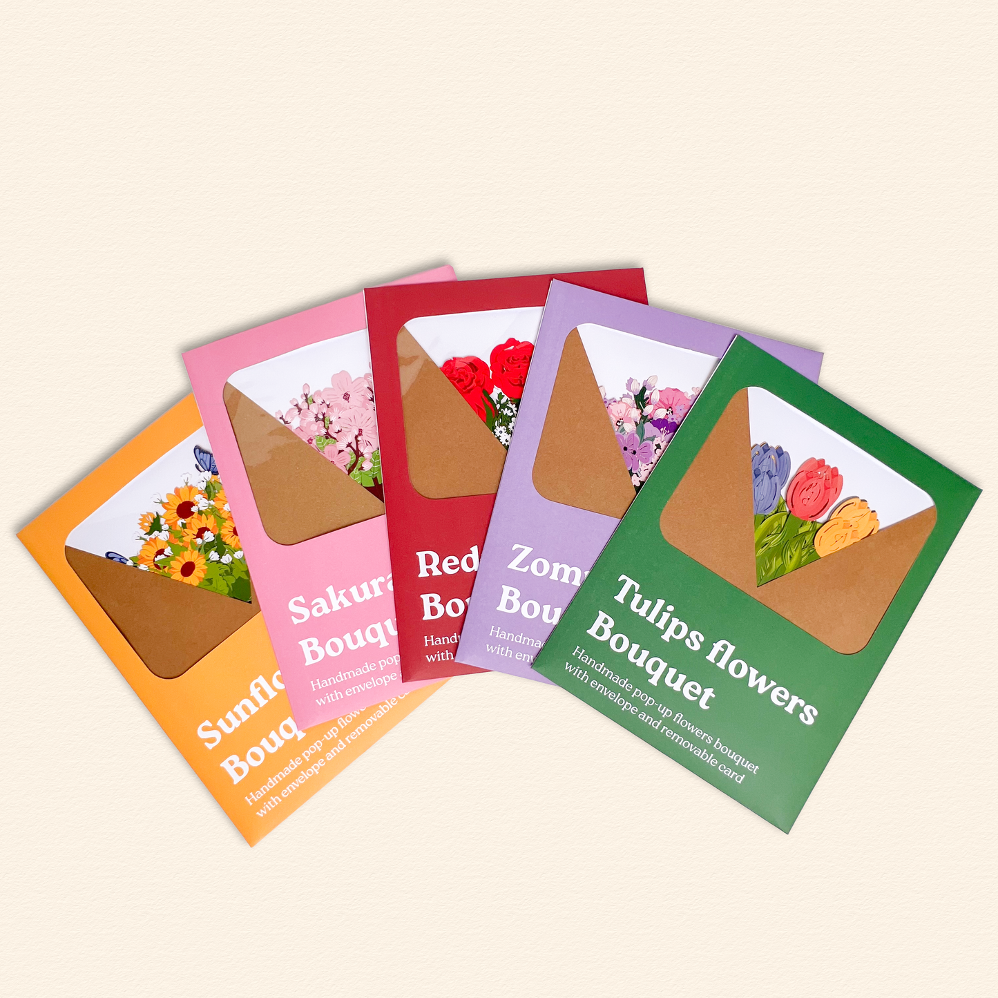 5 bouquets pack